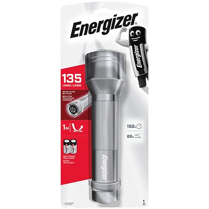 Energizer 2D LED Metal Torch (Requires 2 x D Batteries - included) 639807