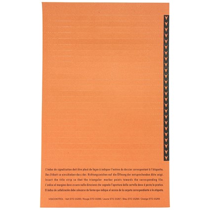 Esselte Orgarex Lateral Suspension File Labels, White, Pack of 250