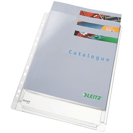 Leitz A4 Premium Expanding Pockets, 170 Micron, Top Opening, Pack of 5 Leitz A4 Premium Expanding Pockets, 170 Micron, Top Opening, Pack of 5