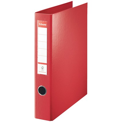Esselte Maxi Ring Binder, A4, 4 D-Ring, 40mm Capacity, Red