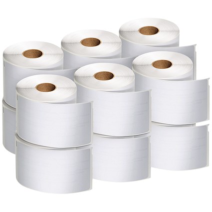 Dymo 99012 LabelWriter Large Thermal Address Labels, Black on White, 36x89mm, 260 Labels Per Roll, Pack of 12 Dymo 99012 LabelWriter Large Thermal Address Labels, Black on White, 36x89mm, 260 Labels Per Roll, Pack of 12