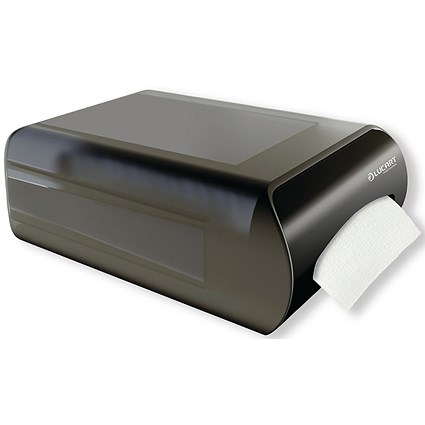 Lucart Professional Dispenser For Interfolded Napkins, Black