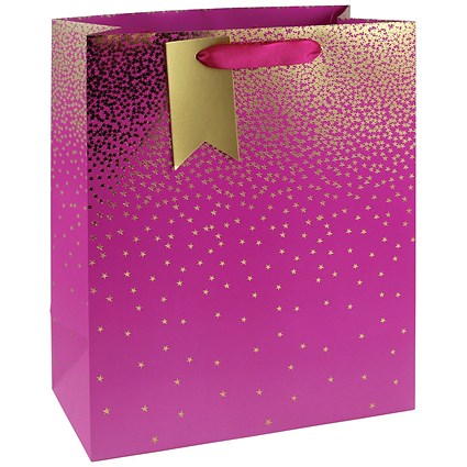 Eurowrap Ombre Gift Bag 210gsm Large Pink Pack of 6