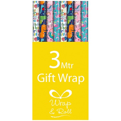 Assorted Kids Gift Wrap (Pack of 39)