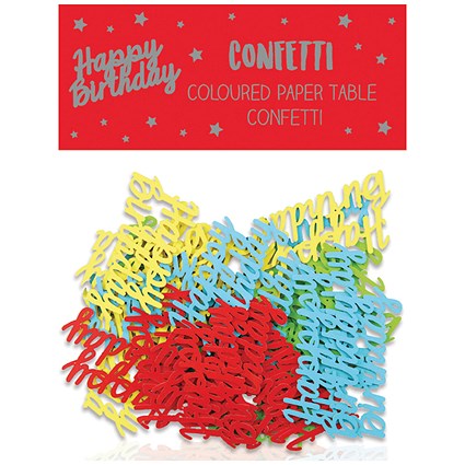 Happy Birthday Paper Table Confetti (Pack of 12)