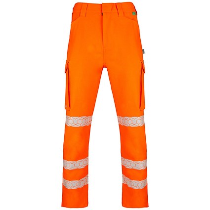 Envirowear Hi-Vis Trousers, Orange, 30T