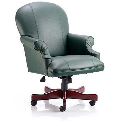 Condor Leather Executive Chair / Green / Built