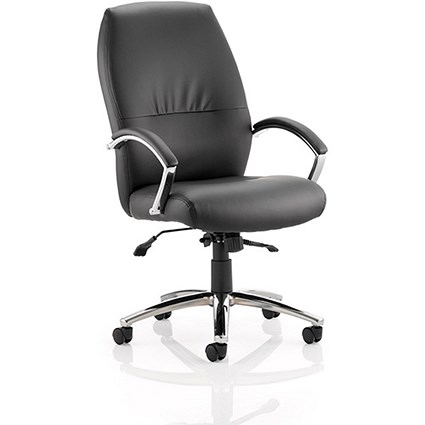 Dune High Back Leather Executive Chair - Black
