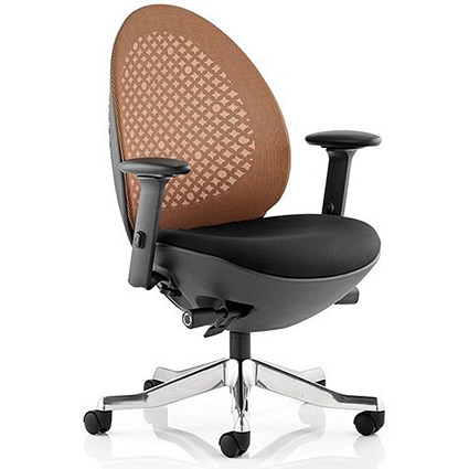 Revo Operator Chair / Black Shell / Mandarin Mesh
