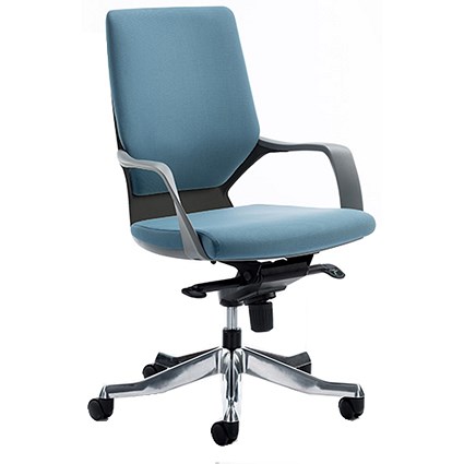 Xenon Medium Back Executive Chair, Blue, Built
