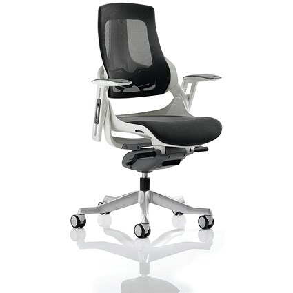 Zure Executive Mesh Chair, Height Adjustable Arms, Charcoal