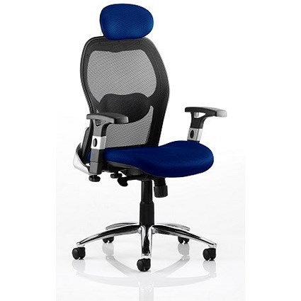 Sanderson Executive Airmesh Chair / Blue / Built