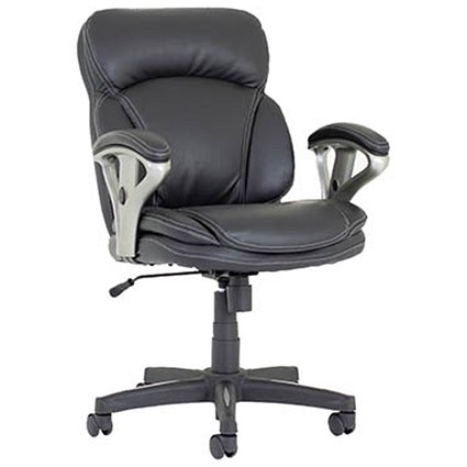 Photon Black Leather Executive Chair