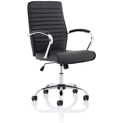 Abbey Executive Leather Chair - Black