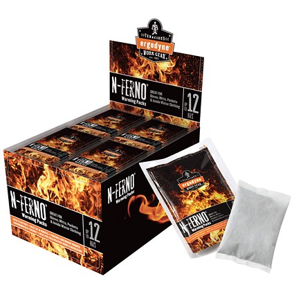 Ergodyne N-Ferno Hand Warming Packs, Pack of 40