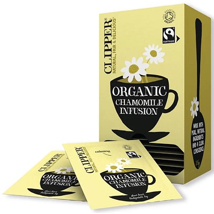 Clipper Fairtrade Organic Chamomile Tea Bags, Pack of 25