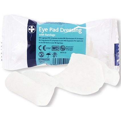 Reliance Medical Eye Pad Dressing With Bandage Pack of 10