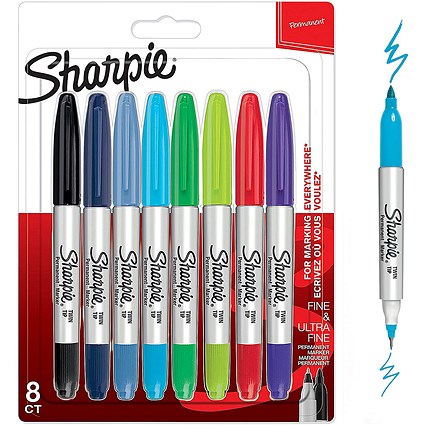 Different Sharpie Sharpie Assorted Colours, Pack of 8 | Paperstone