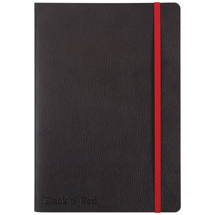 Black n' Red Soft Cover Business Journal, A5, Numbered Pages, 144 Page