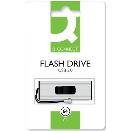 Q-Connect USB 3.0 Slider Flash Drive 64GB