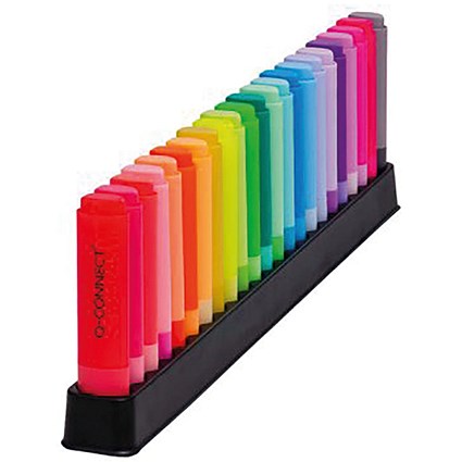 Q-Connect Highlighter Pens Deskset, Assorted - Pack of 23
