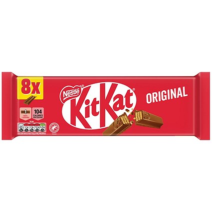 Nestle KitKat 2 Finger Milk Chocolate Bar Pack of 8