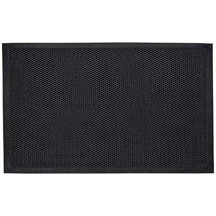 Doortex Flat Edging Full Anti-slip PVC Backing Meshmat, 400x600mm, Metallic Grey Doortex Flat Edging Full Anti-slip PVC Backing Meshmat, 400x600mm, Metallic Grey