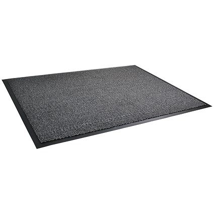 Floortex Door Mat, Dust & Moisture Control, Polypropylene, 600mmx900mm, Black & White Floortex Door Mat, Dust & Moisture Control, Polypropylene, 600mmx900mm, Black & White