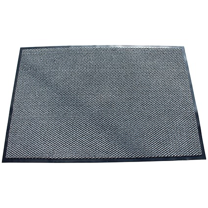 Floortex Indoor Entrance Mat, Hard Wearing, 800x1200mm, Grey