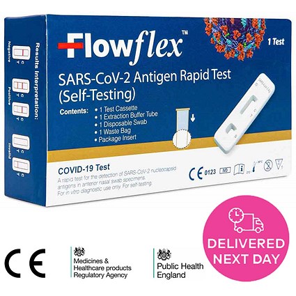 FlowFlex Rapid Lateral Flow Covid-19 Antigen Test, 960 Individual Tests