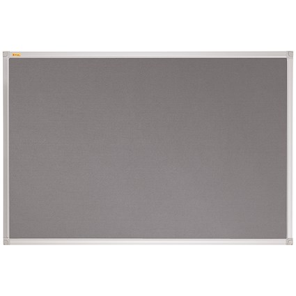Franken X-traLine Noticeboard, Felt, W600xH450mm, Grey