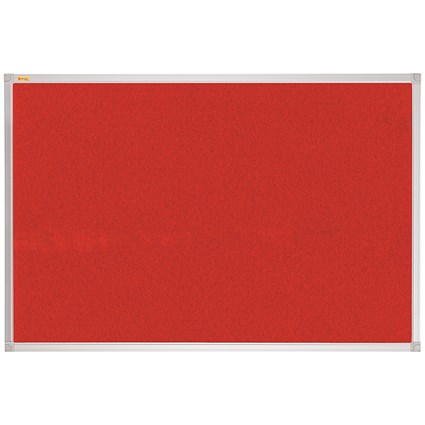 Franken X-traLine Noticeboard, Felt, W1200xH900mm, Red Franken X-traLine Noticeboard, Felt, W1200xH900mm, Red