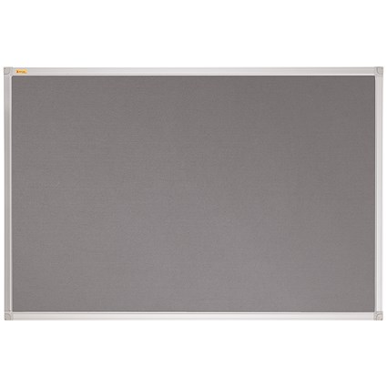 Franken X-traLine Noticeboard, Felt, W1200xH900mm, Grey