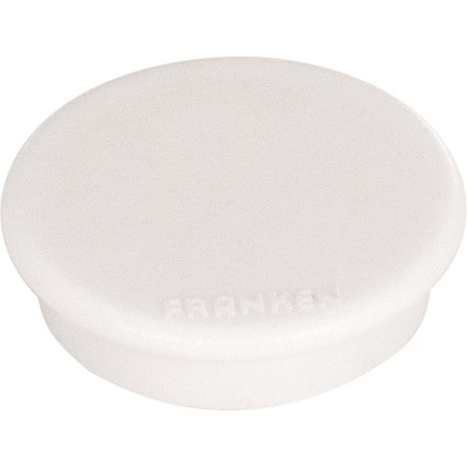 Franken Magnet, 13mm, White, Pack of 10
