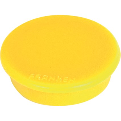 Franken Magnet, 24mm, Yellow, Pack of 10