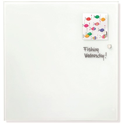 Franken Magnetic Glass Board, W1200xH1200mm, White