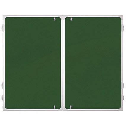 Franken Display Case / W1800xH1200mm / Double Door / Felt / Green