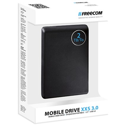Freecom Mobile Drive XXS USB 3.0 Portable Hard Drive, 2TB