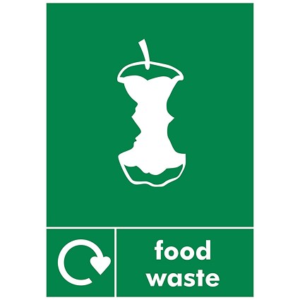 5 Star Food Waste Sign Save Vinyl A5 Pack of 5