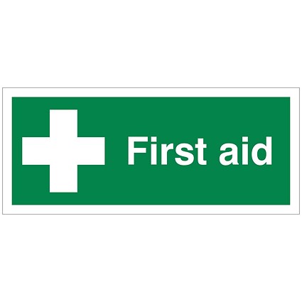 5 Star First Aid Sign Save Vinyl 150x125mm