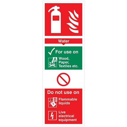 5 Star Water Extinguisher For Use On Sign Vinyl 300x100