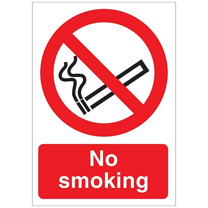 5 Star No Smoking Sign Save Vinyl A5