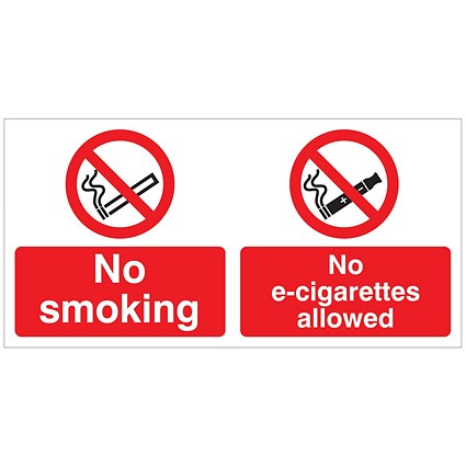 5 Star No Smoking No E-Cigarettes Allowed Plas 150x300