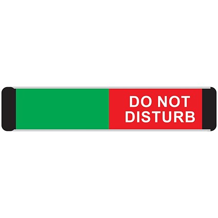 5 Star Do Not Disturb Slider Sign Anodised Aluminium 50x200mm