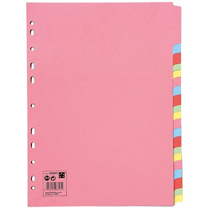 5 Star Subject Dividers, 20-Part, A4, Assorted