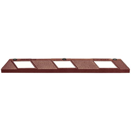 Park-Aid Wheel Stop 1200mm Brick Red/Wht