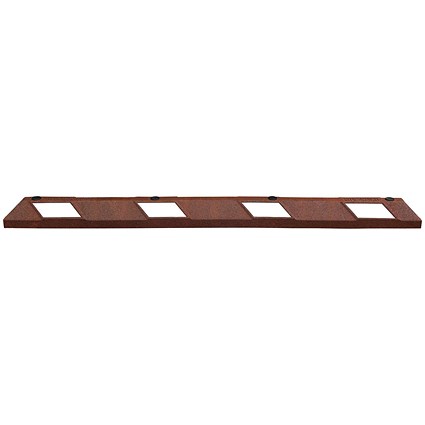 Park-Aid Wheel Stop 1800mm Brick Red/Wht