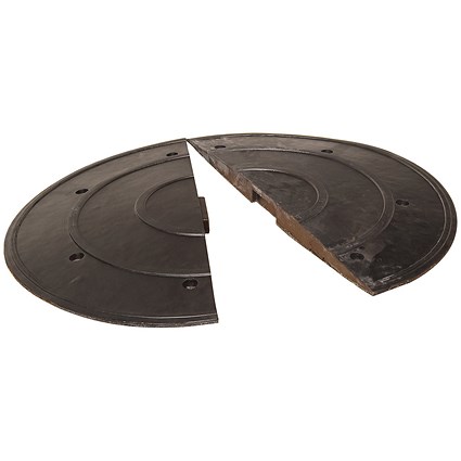 SafeRide Speed Reduct Hump End Section Female 450x75 Ylw/Blk