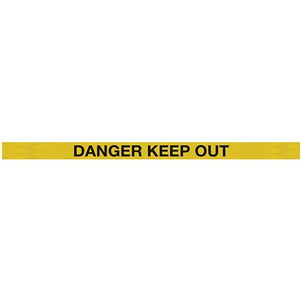 WeatherMaster 250 Yellow Post Danger Keep Out Ylw/Blk Pack 2