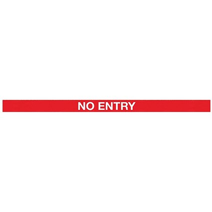 WeatherMaster 250 Yellow Post No Entry Red/White Pack of 2